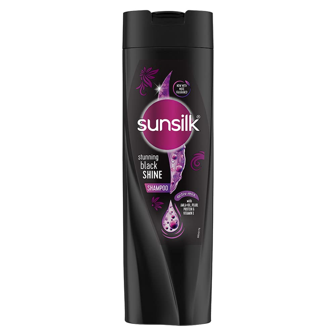 SUNSILK BLACK SHAMPOO 340ML